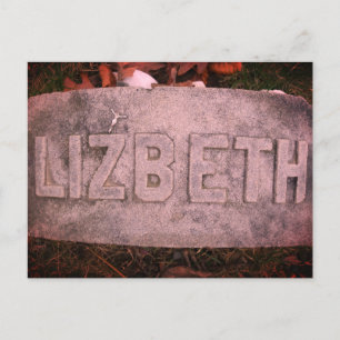 Lizzie Borden Grave Marker - Fall River, MA Postcard