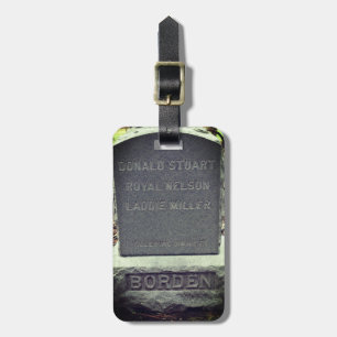 Lizzie Borden Pet Gravestone Luggage Tag