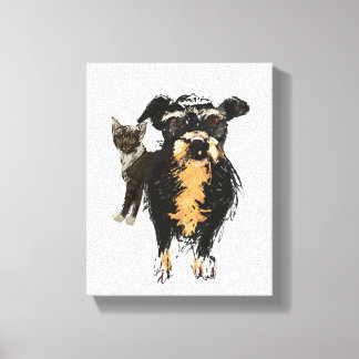 Lizzie&Kitty  Canvas Print