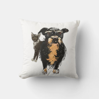 Lizzie&Kitty  Throw Pillow