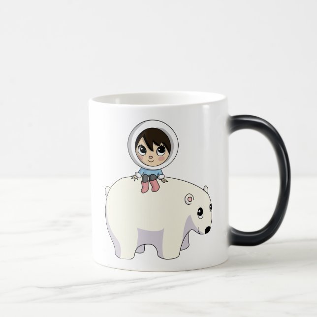 Lizzy and Frosting the Polar Bear Magic Mug (Right)