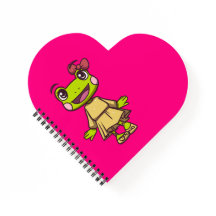 Lizzy the Frog Heart Notepad | AdventureKids