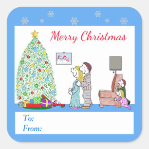 Lizzy's People Christmas Surprises Gift Labels