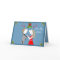 Lizzy's People Mistletoe Kiss Christmas Card