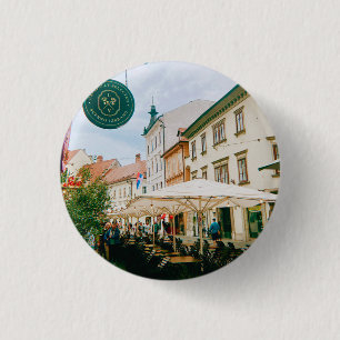 Ljubljana Cityscape 1 Inch Round Button