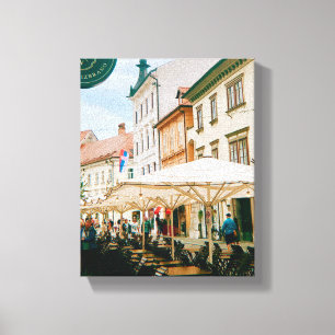Ljubljana Cityscape Canvas Print