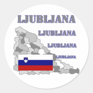 Ljubljana Classic Round Sticker
