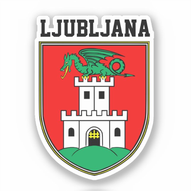 Ljubljana coat of arms - SLOVENIA (Front)