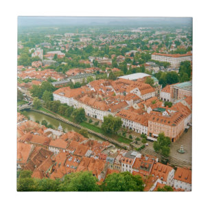 Ljubljana from above tile