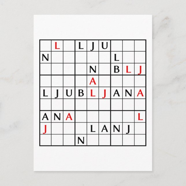 LJUBLJANA POSTCARD (Front)
