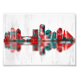 Ljubljana Skyline Photo Print