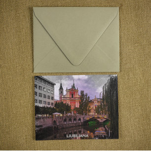 Ljubljana Slovenia Architecture  Postcard