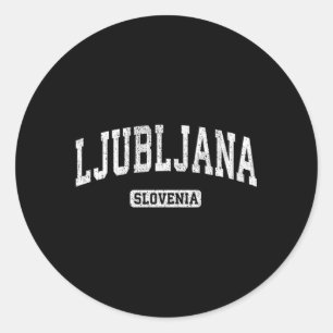 Ljubljana Slovenia Sports Classic Round Sticker