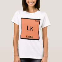 Lk - Locke Funny Element Chemistry Symbol T-Shirt