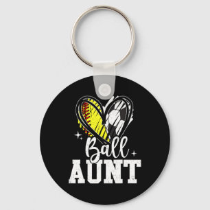Ll Aunt Softll Soccer Ll Aunt Of Both Keychain