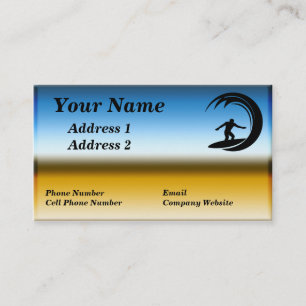 Ll de carte de visite de surfer