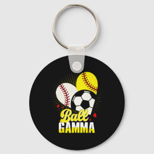 Ll Gamma Sell Softll Soccer Funny Cute Xmas Keychain