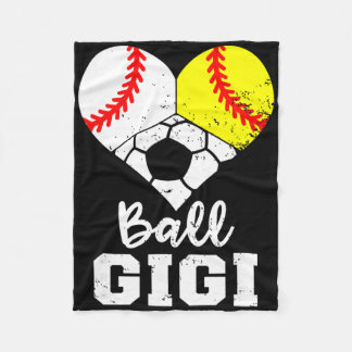 Ll Gigi Heart Funny Sell Softll Soccer Gigi  Fleece Blanket