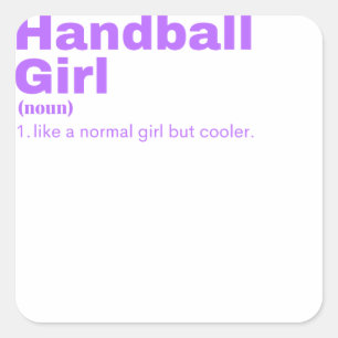 ll Girl - Handball Square Sticker