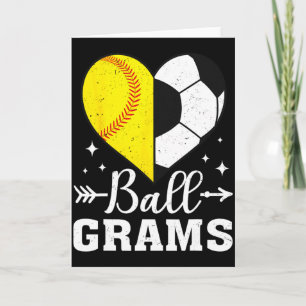 Ll Grams Funny Softll Soccer Grams T Shirt Card