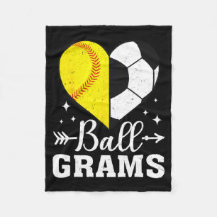 Ll Grams Funny Softll Soccer Grams T Shirt Fleece Blanket
