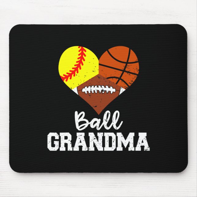 Ll Grandma Funny Softll Sketll Footll  Mouse Pad (Front)