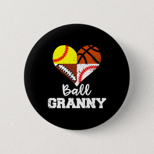 Ll Granny Footll Sell Softll Sketll Player 2 Inch Round Button