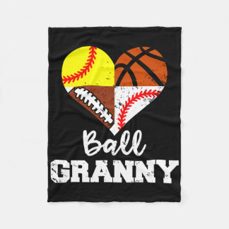 Ll Granny Footll Sell Softll Sketll Player  Fleece Blanket