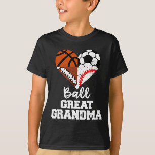 Ll Great Grandma Soccer Footll Sell Sketll  T-Shirt