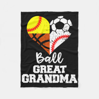 Ll Great Grandma Soccer Sell Softll Sketll  Fleece Blanket