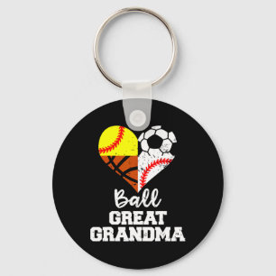 Ll Great Grandma Soccer Sell Softll Sketll Keychain