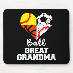 Ll Great Grandma Soccer Sell Softll Sketll T Shirt Mouse Pad