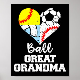 Ll Great Grandma Soccer Sell Softll Volleyll Poster