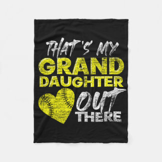 Ll Heart Thats My Granddaughter Out There Softll  Fleece Blanket