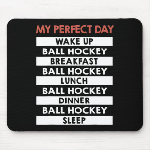 Ll Hockey My Perfect Day Player Day Routine Mouse Pad