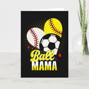 Ll Mama Sell Softll Soccer Funny Cute Xmas Card