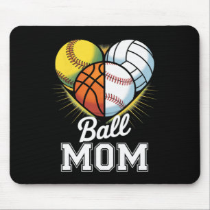 Ll Mom Cool Sell Softll Volleyll Sketll Heart Mouse Pad