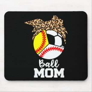 Ll Mom Funny Sell Softll Soccer Leopard Mom Mouse Pad