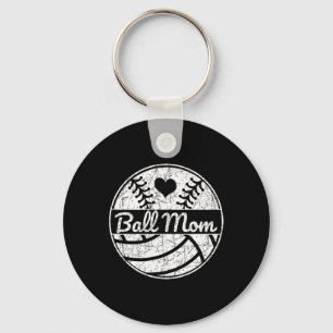 Ll Mom Half Sell Softll Half Volleyll Mom Heart Keychain