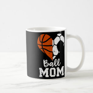 Ll Mom Heart Funny Soccer Sketll Mom Coffee Mug