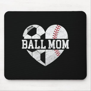 Ll Mom Shirt Heart Funny Sell Soccer Mom  Mouse Pad
