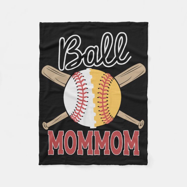 Ll Mommom Sell Softll Player Team Sports  Fleece Blanket (Front)