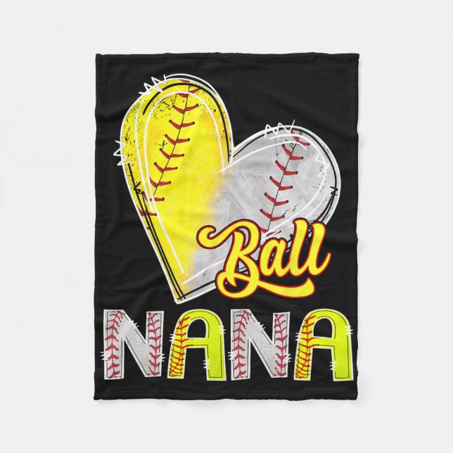 Ll Nana Heart Sell Softll Lover Nana Of Both  Fleece Blanket (Front)