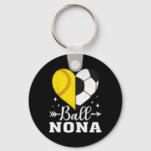 Ll Nona Funny Softll Soccer Nona Keychain