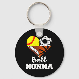 Ll Nonna Soccer Footll Softll Sketll Player Nonna Keychain