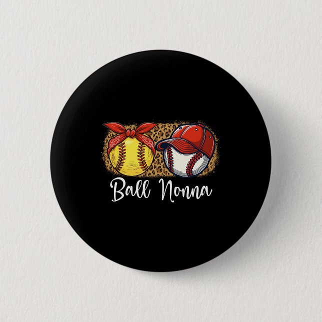 Ll Nonna Softll Sell Player Mothers Day  2 Inch Round Button (Front)