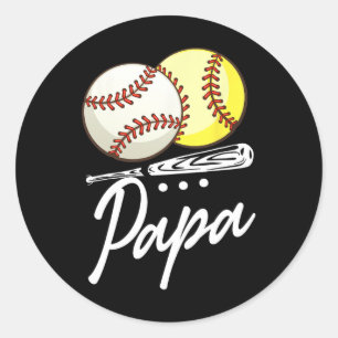 Ll Papa Sell Softll Classic Round Sticker