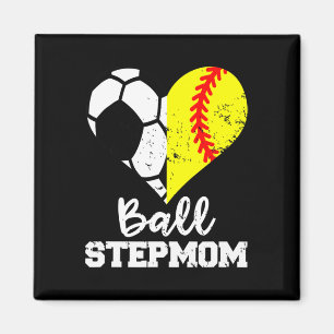 Ll Stepmom Funny Soccer Softll Stepmom Magnet