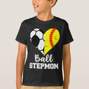 Ll Stepmom Funny Soccer Softll Stepmom T-Shirt