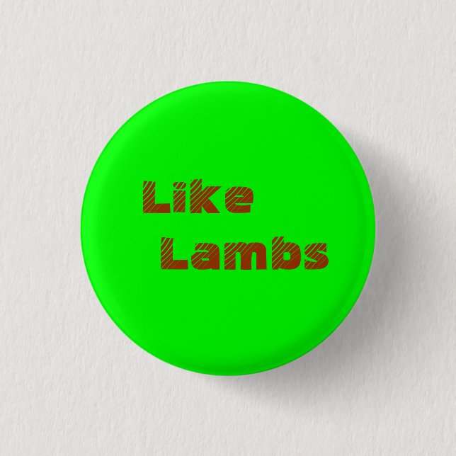 LL Tree Font Badge 1 Inch Round Button (Front)